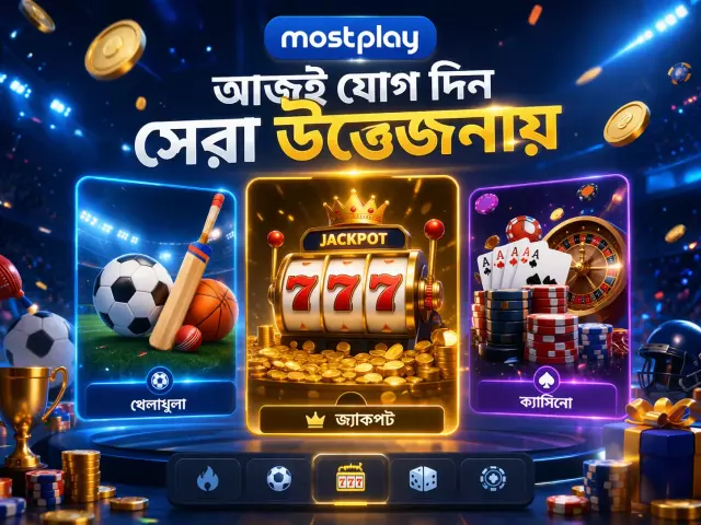 Mostplay Bangladesh 2026 - অনলাইন ক্যাসিনো ও স্পোর্টস বেটিং সাইট Slide 1